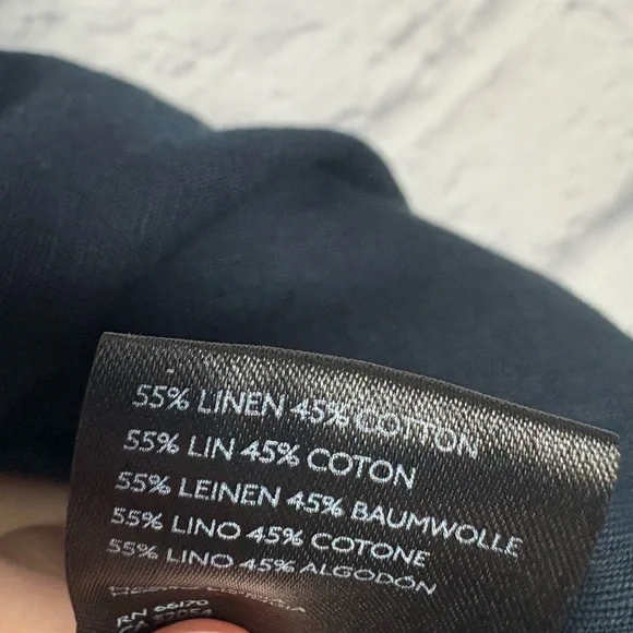 Anthropologie Maeve Black Linen Crop Top size XS - Picture 6 of 6